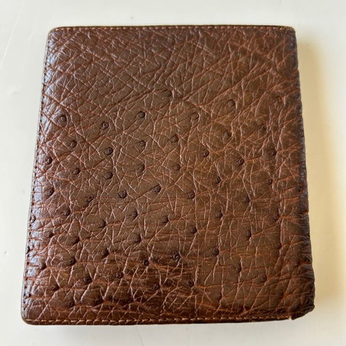 South African Airways vintage wallet used, ostrich leather