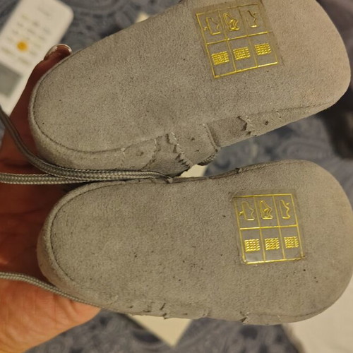 Armani baby shoes new, suede for newborns with box