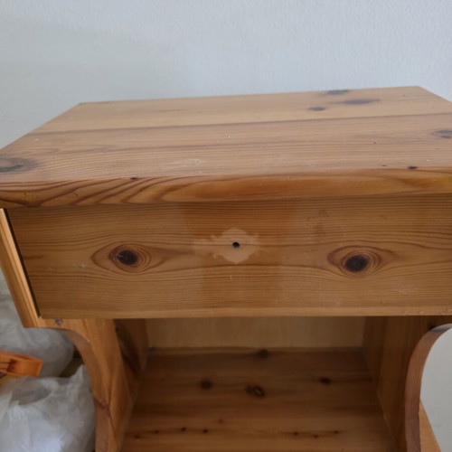 Swedish nightstand like new, missing knob