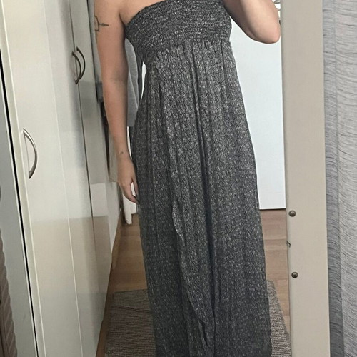 Zadig & Voltaire Silk Maxi Dress like new, grey, one size