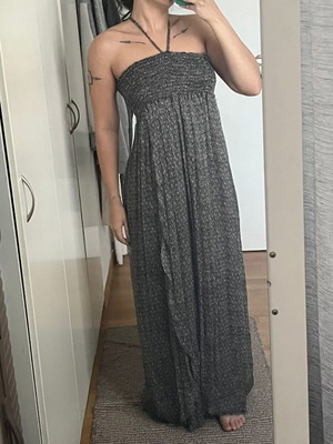 Zadig & Voltaire Silk Maxi Dress like new, grey, one size