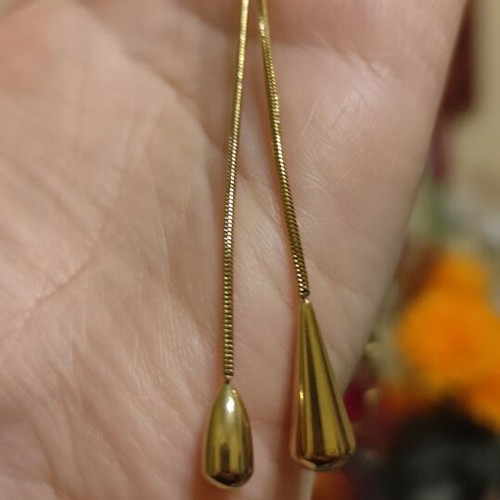 Gold necklace made of stainless steel new with adjustable length