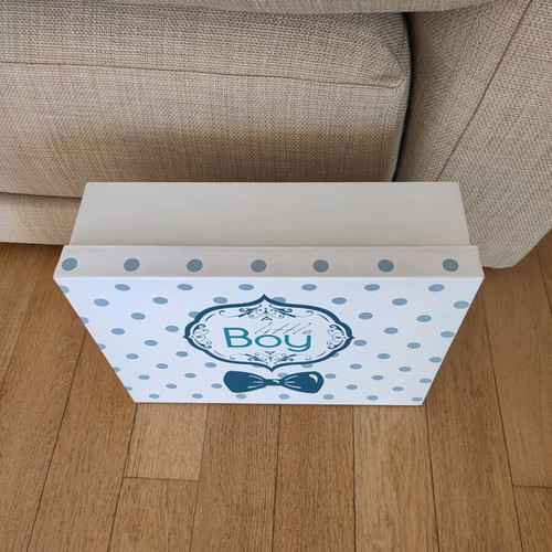 Paper storage box new with little boy theme