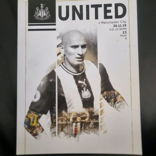 Newcastle United - Manchester City match program used