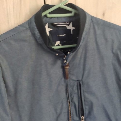 Gant men's lightweight bomber jacket dusty blue size L, M like new