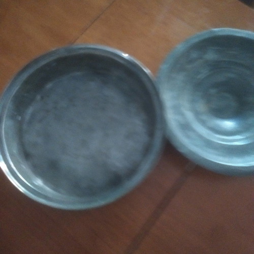 Copper pots set vintage used 20 and 25 centimeters