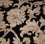 Black and white rug with embossed designs 226x152 cm