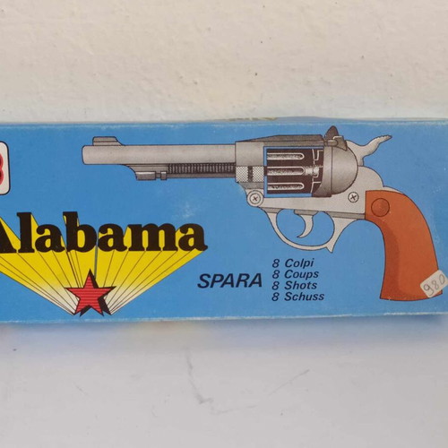 Alabama cowboy pistol large 24 cm new, gold plated