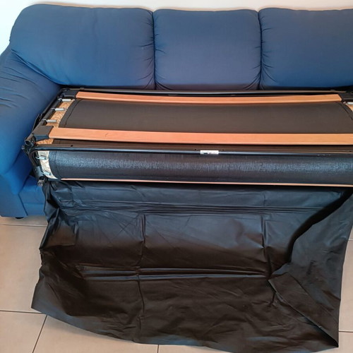 Sofa set with bed used, three-seater and two-seater