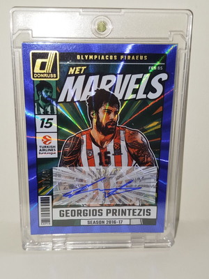 2024-25 Donruss Euroleague NET Marvels card signed by Georgios Printezis new