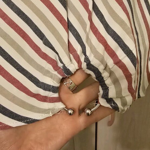 Bershka crop top with diagonal stripes like new, size small