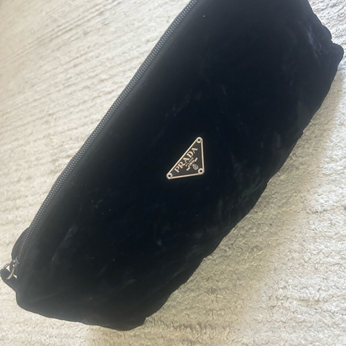 Prada velvet black handbag like new