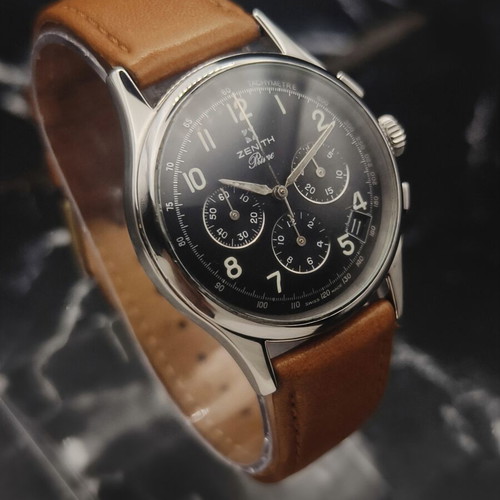 Zenith Prime Hand-Wound Chronograph vintage, used