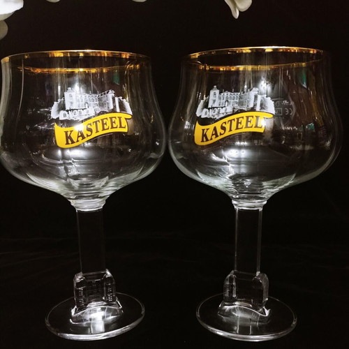Ritzenhoff Cristal Kasteel beer glass pair new 500 ml