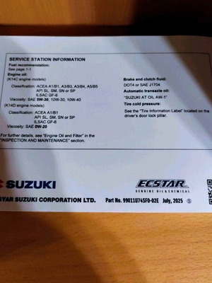 Suzuki Vitara manual used, English