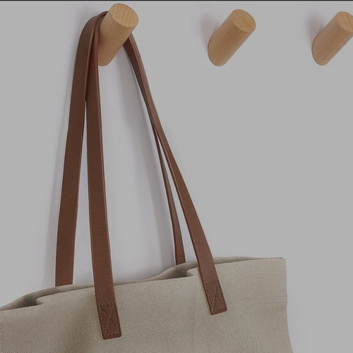 Minimal wooden hooks hangers new, set of 4 pieces
