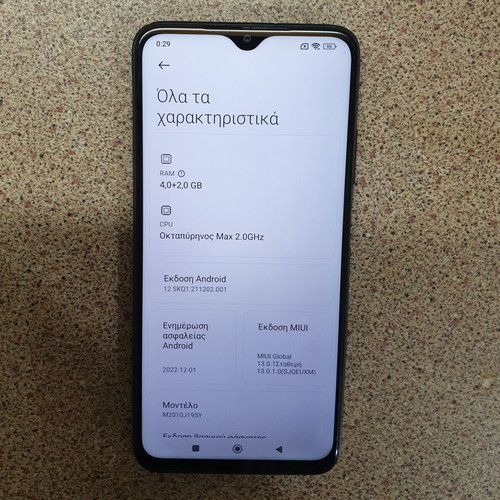 Xiaomi Redmi 9T 128GB 4+2GB used, 6000mAh battery, NFC