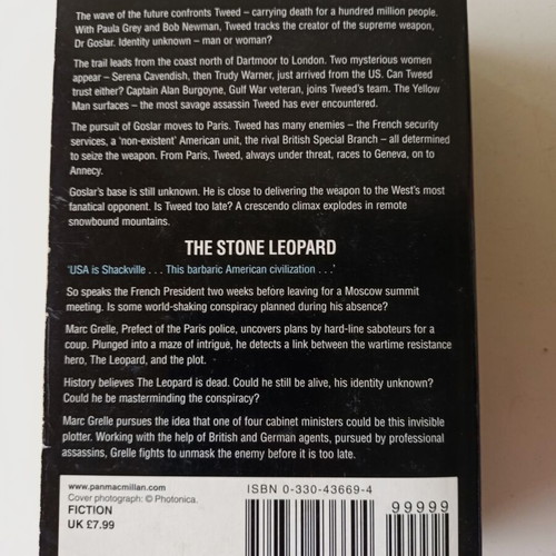 BOOK  Sinister Tide / The Stone Leopard   Raymond Harold Sokin Colin Forbes