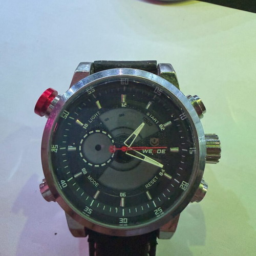 Weide WH-3401 wristwatch used men's quartz analog-digital