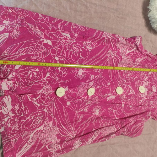Cotton dress pink vintage like new, size L