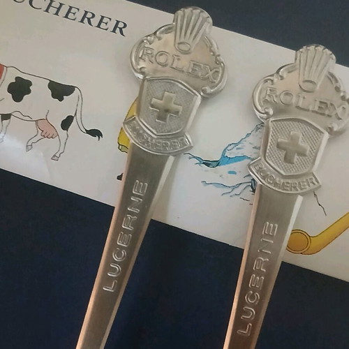 Rolex Bucherer Lucerne collectible spoons new, set of 2