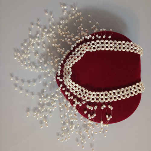 Necklace Vrochi with Freshwater Pearls, 35cm Length, 14K Clasp like new