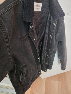 Τζιν μπουφάν Zara μαύρο σαν καινούργιο 12-14 χρονών