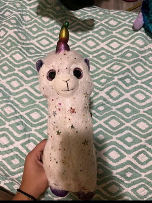 Llama doll used, colorful from Jumbo