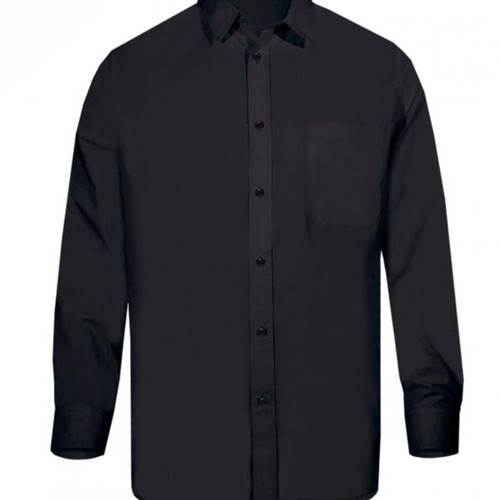 Fageo men's long-sleeve shirt black new, size L
