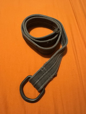 Khaki fabric belt like new, adjustable