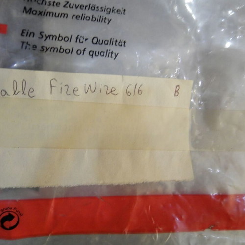Cable IEEE 1394 Firewire 1.8m 6-6 used, vintage for retro laptop