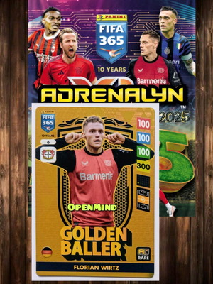 Κάρτα Golden Baller Νο6 Florian Wirtz Fifa 365 2025 Andrenalyn XL νέα
