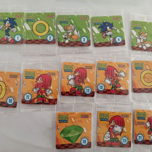 Sonic Koukouroukou Stickers New Pack of 23 Sealed