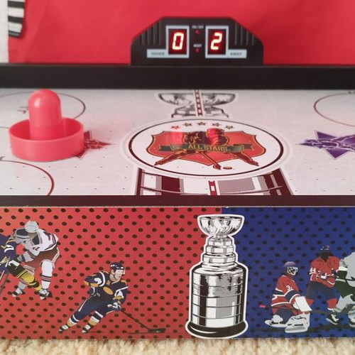 Air hockey board game used with light indicators 50x30