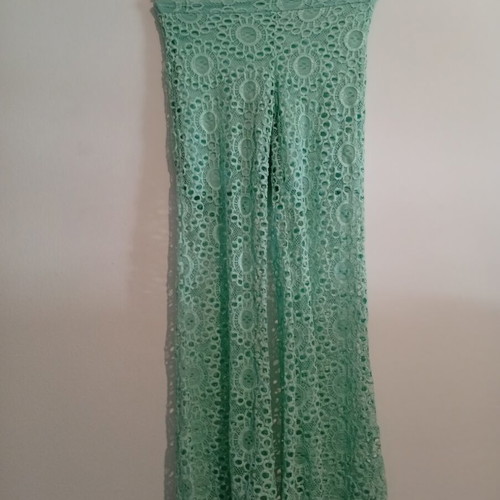 Lace Pants with Inner Shorts Size Small New Green