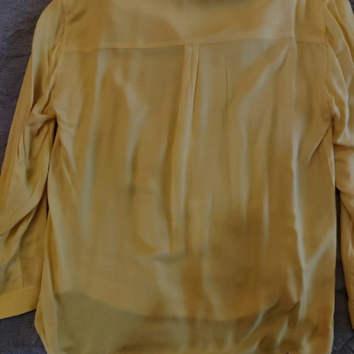 Mango long-sleeve yellow shirt size L like new