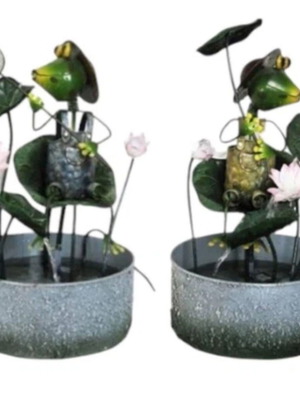 Συντριβάνι βάτραχος feng shui καινούργιο, μεταλλικό διακοσμητικό