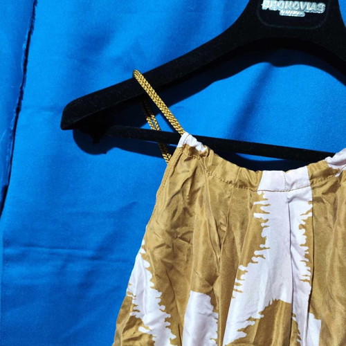 Diane Von Furstenberg dress used, silk brown with pink, size M