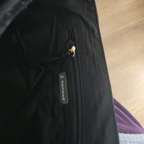 NAF NAF leather black crossbody bag used, good condition