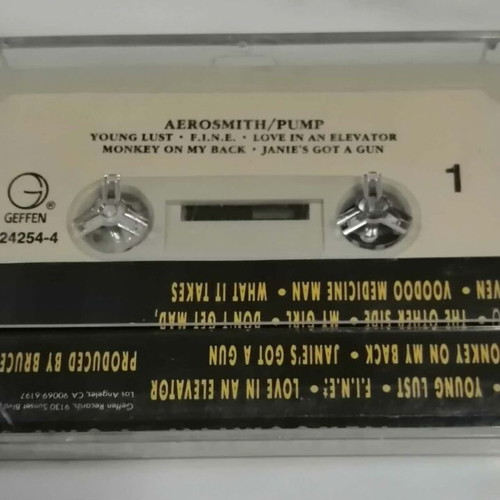 Aerosmith Pump 1989 cassette tape, rock