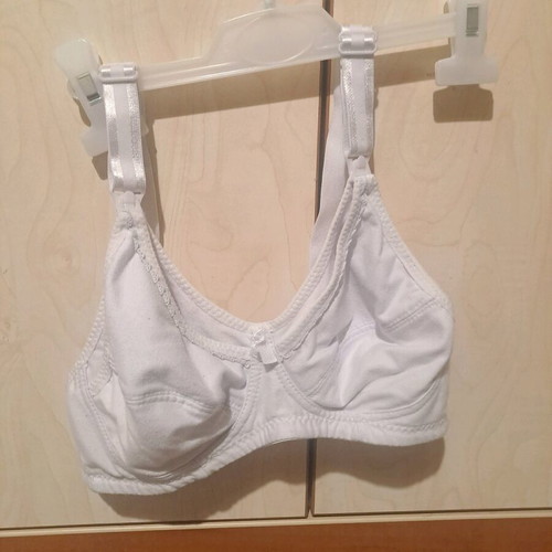 White nursing bra new
