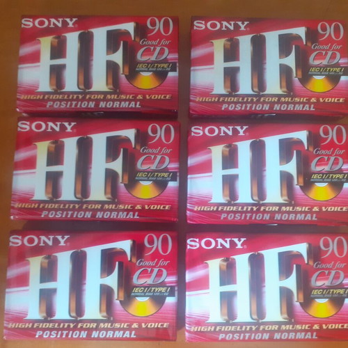 Sony HF 90 audio cassette, sealed