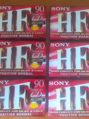 Sony HF 90 audio cassette, sealed