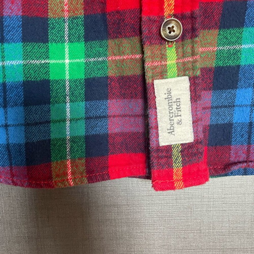 Abercrombie & Fitch plaid flannel shirt like new, size M