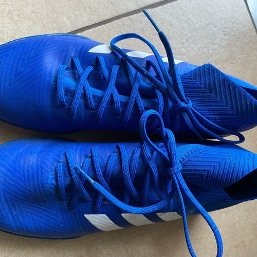 Adidas blue football shoes like new, size 40 2/3
