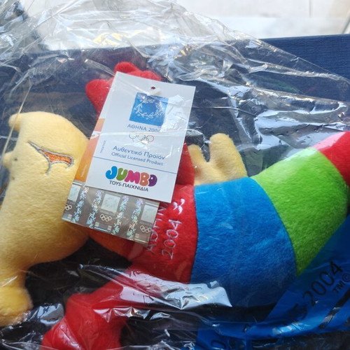 Athens 2004 Plush Collectibles – Proteas Paralympic Mascot & Phoebus, Athena