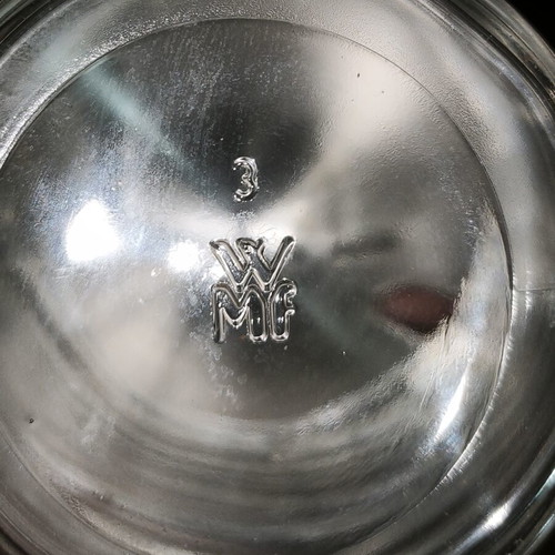 Glass sugar container Wmf like new with stainless steel