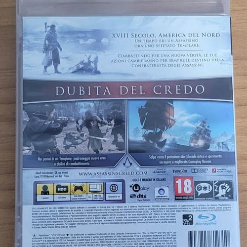 Assassin's Creed Rogue PS3 game, European version
