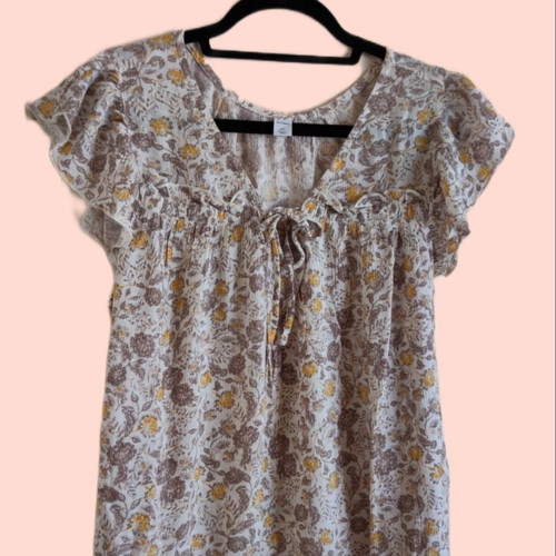 Floral vintage top used, size XXL, Old Navy