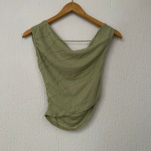 Boohoo top new, size S, polyester, green